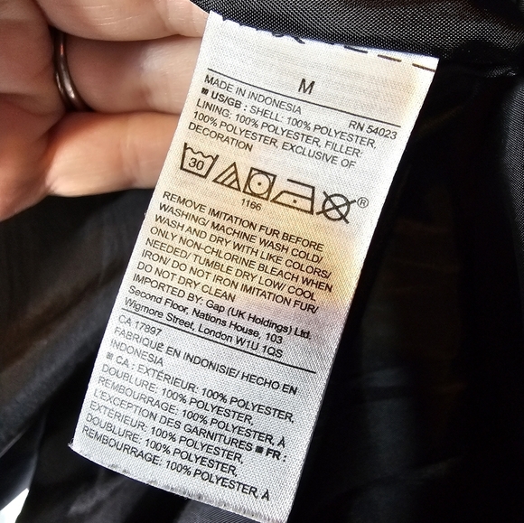 GAP Factory Black Down Puffer Jacket - Picture 5 of 8